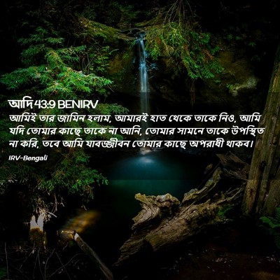 Picture 02 - আদি 43:9 BENIRV - আমিই তার জামিন - Bible Verse Picture