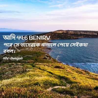 Picture 02 - আদি 44:6 BENIRV - পরে সে তাদেরকে - Bible Verse Picture