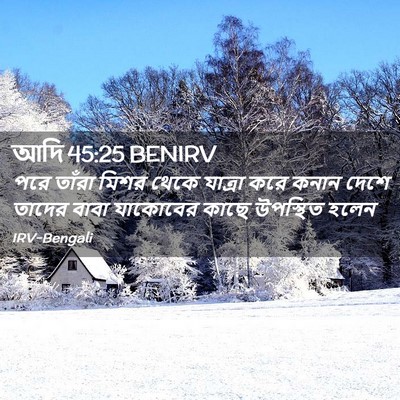 Picture 02 - আদি 45:25 BENIRV - পরে তাঁরা মিশর - Bible Verse Picture