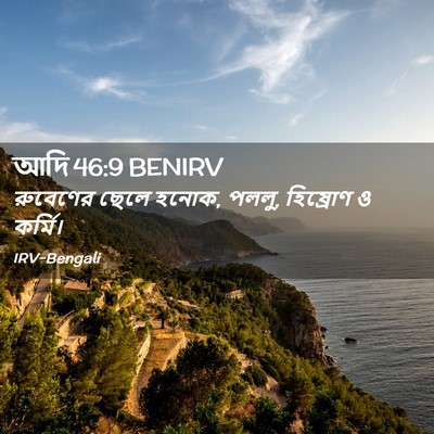 Picture 02 - আদি 46:9 BENIRV - রুবেণের ছেলে হনোক, - Bible Verse Picture