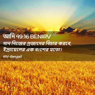 Picture 02 - আদি 49:16 BENIRV - দান নিজের - Bible Verse Picture