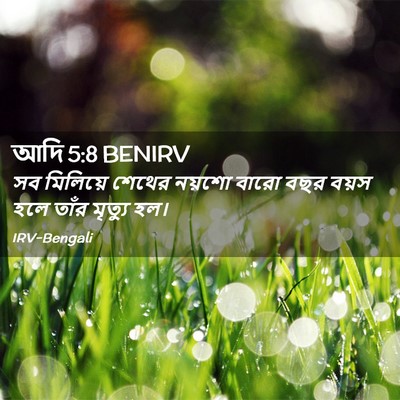 Picture 02 - আদি 5:8 BENIRV - সব মিলিয়ে শেথের - Bible Verse Picture