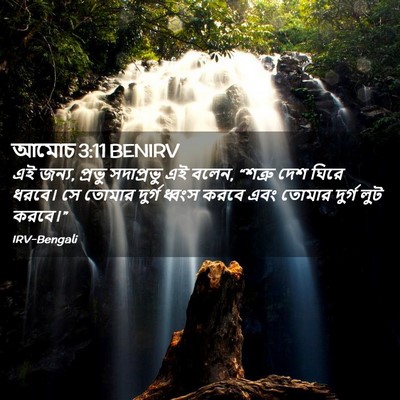 Picture 02 - আমোচ 3:11 BENIRV - এই জন্য, প্রভু - Bible Verse Picture