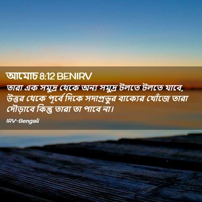 Picture 02 - আমোচ 8:12 BENIRV - তারা এক সমুদ্র - Bible Verse Picture