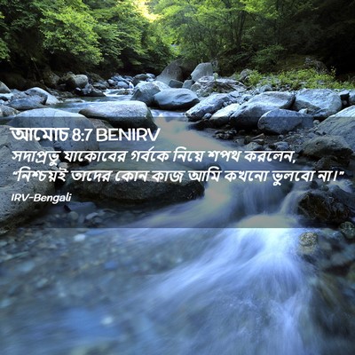 Picture 02 - আমোচ 8:7 BENIRV - সদাপ্রভু যাকোবের - Bible Verse Picture