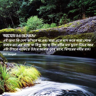 Picture 02 - আমোচ 8:8 BENIRV - এই জন্য কি দেশ - Bible Verse Picture