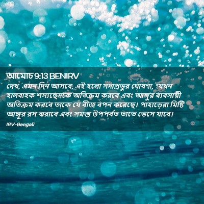 Picture 02 - আমোচ 9:13 BENIRV - দেখ, এমন দিন আসবে, - Bible Verse Picture