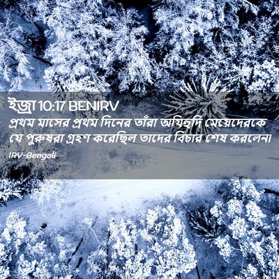 Picture 02 - ইজ্ৰা 10:17 BENIRV - প্রথম মাসের প্রথম - Bible Verse Picture
