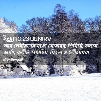 Picture 02 - ইজ্ৰা 10:23 BENIRV - আর লেবীয়দের - Bible Verse Picture