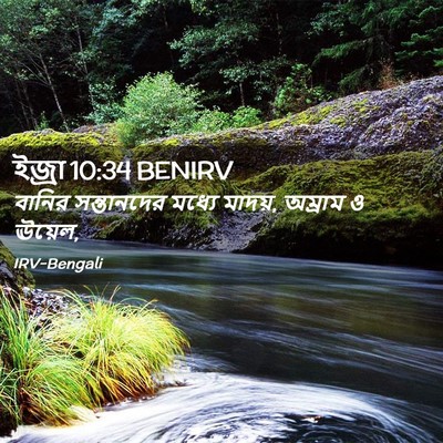 Picture 02 - ইজ্ৰা 10:34 BENIRV - বানির সন্তানদের - Bible Verse Picture