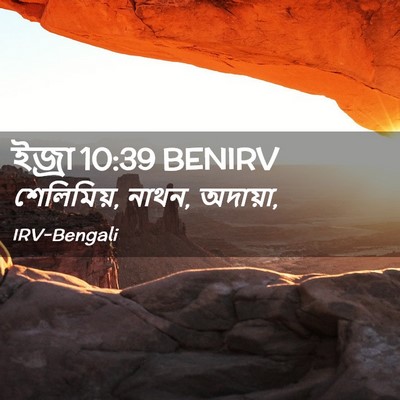 Picture 02 - ইজ্ৰা 10:39 BENIRV - শেলিমিয়, নাথন, - Bible Verse Picture