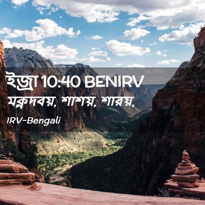 Picture 02 - ইজ্ৰা 10:40 BENIRV - মক্নদবয়, শাশয়, - Bible Verse Picture