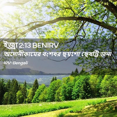 Picture 02 - ইজ্ৰা 2:13 BENIRV - অদোনীকামের বংশধর - Bible Verse Picture