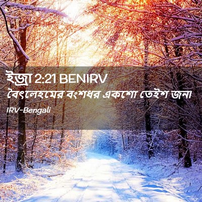 Picture 02 - ইজ্ৰা 2:21 BENIRV - বৈৎলেহমের বংশধর - Bible Verse Picture