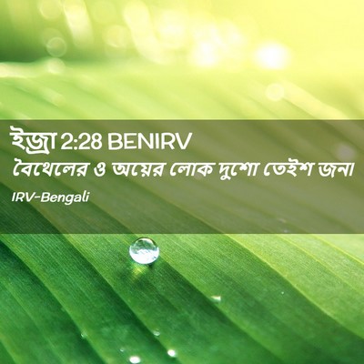 Picture 02 - ইজ্ৰা 2:28 BENIRV - বৈথেলের ও অয়ের - Bible Verse Picture