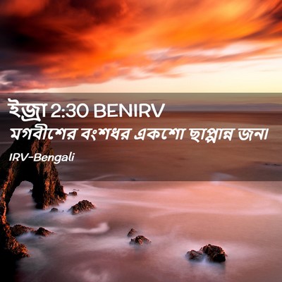 Picture 02 - ইজ্ৰা 2:30 BENIRV - মগবীশের বংশধর - Bible Verse Picture