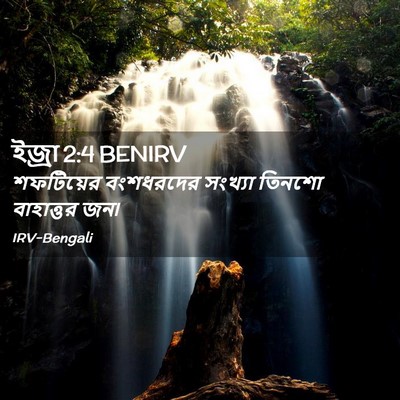 Picture 02 - ইজ্ৰা 2:4 BENIRV - শফটিয়ের বংশধরদের - Bible Verse Picture