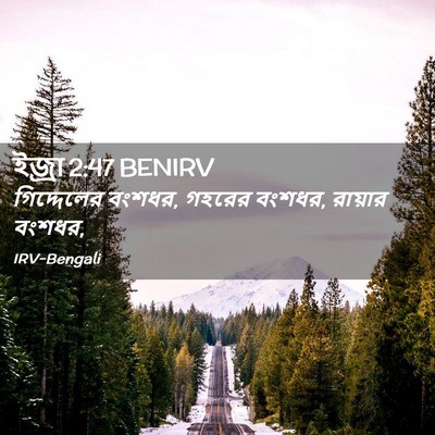 Picture 02 - ইজ্ৰা 2:47 BENIRV - গিদ্দেলের বংশধর, - Bible Verse Picture