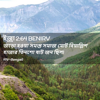 Picture 02 - ইজ্ৰা 2:64 BENIRV - জড়ো হওয়া সমস্ত - Bible Verse Picture