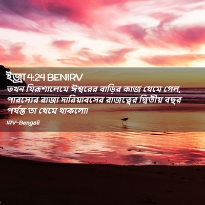 Picture 02 - ইজ্ৰা 4:24 BENIRV - তখন যিরূশালেমে - Bible Verse Picture