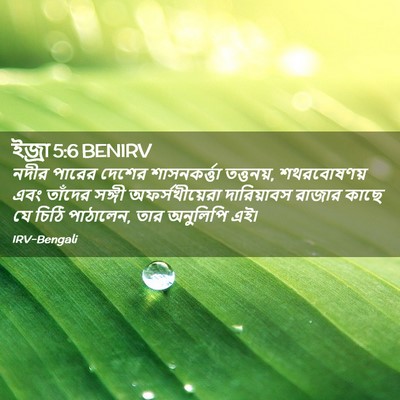 Picture 02 - ইজ্ৰা 5:6 BENIRV - নদীর পারের দেশের - Bible Verse Picture