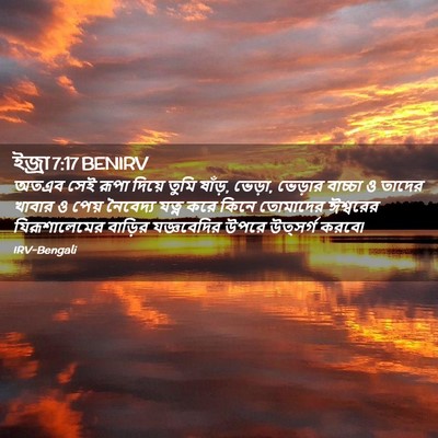 Picture 02 - ইজ্ৰা 7:17 BENIRV - অতএব সেই রূপা - Bible Verse Picture