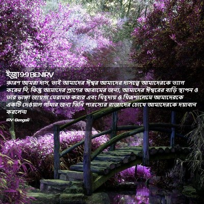 Picture 02 - ইজ্ৰা 9:9 BENIRV - কারণ আমরা দাস, তাই - Bible Verse Picture