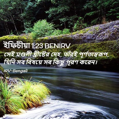 Picture 02 - ইফিচীয়া 1:23 BENIRV - সেই মণ্ডলী - Bible Verse Picture