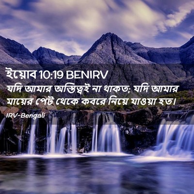 Picture 02 - ইয়োব 10:19 BENIRV - যদি আমার - Bible Verse Picture