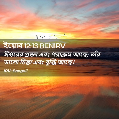 Picture 02 - ইয়োব 12:13 BENIRV - ঈশ্বরের প্রজ্ঞা - Bible Verse Picture