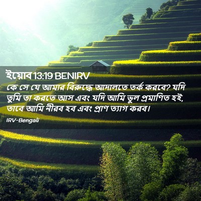 Picture 02 - ইয়োব 13:19 BENIRV - কে সে যে আমার - Bible Verse Picture