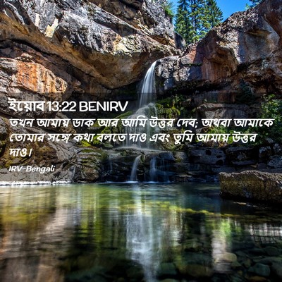 Picture 02 - ইয়োব 13:22 BENIRV - তখন আমায় ডাক আর - Bible Verse Picture
