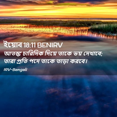 Picture 02 - ইয়োব 18:11 BENIRV - আতঙ্ক চারিদিক - Bible Verse Picture