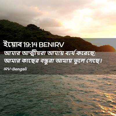 Picture 02 - ইয়োব 19:14 BENIRV - আমার আত্মীয়রা - Bible Verse Picture