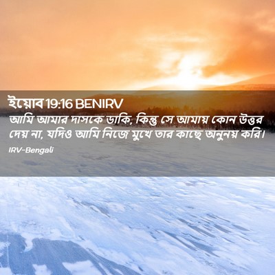 Picture 02 - ইয়োব 19:16 BENIRV - আমি আমার দাসকে - Bible Verse Picture