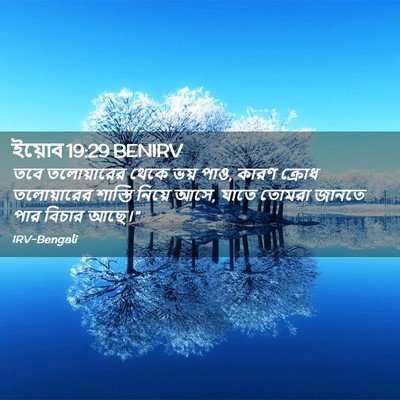 Picture 02 - ইয়োব 19:29 BENIRV - তবে তলোয়ারের - Bible Verse Picture