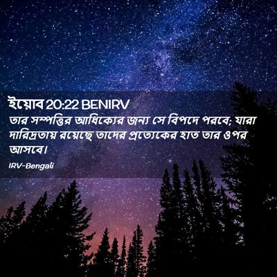 Picture 02 - ইয়োব 20:22 BENIRV - তার সম্পত্তির - Bible Verse Picture