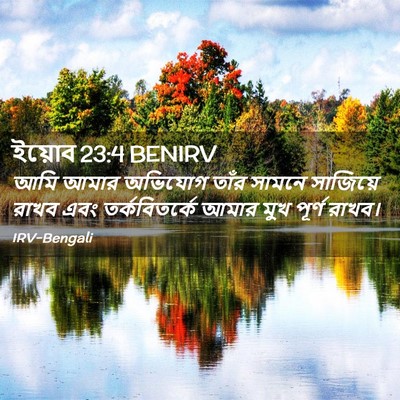 Picture 02 - ইয়োব 23:4 BENIRV - আমি আমার অভিযোগ - Bible Verse Picture