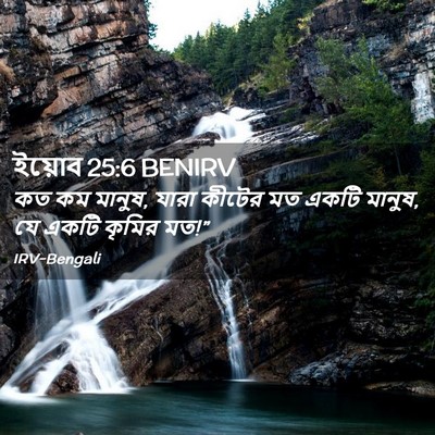 Picture 02 - ইয়োব 25:6 BENIRV - কত কম মানুষ, যারা - Bible Verse Picture