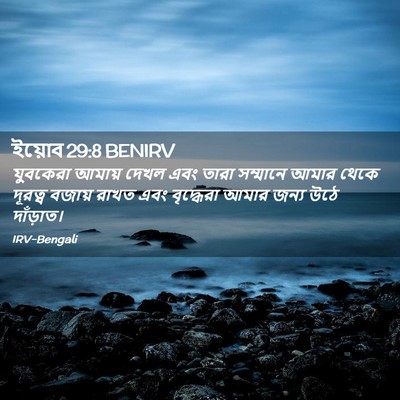 Picture 02 - ইয়োব 29:8 BENIRV - যুবকেরা আমায় - Bible Verse Picture