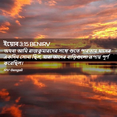 Picture 02 - ইয়োব 3:15 BENIRV - অথবা আমি - Bible Verse Picture
