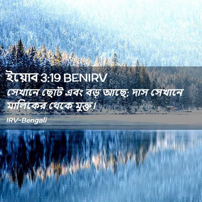 Picture 02 - ইয়োব 3:19 BENIRV - সেখানে ছোট এবং বড় - Bible Verse Picture