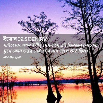 Picture 02 - ইয়োব 32:5 BENIRV - যাইহোক, যখন ইলীহূ - Bible Verse Picture