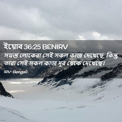 Picture 02 - ইয়োব 36:25 BENIRV - সমস্ত লোকেরা সেই - Bible Verse Picture