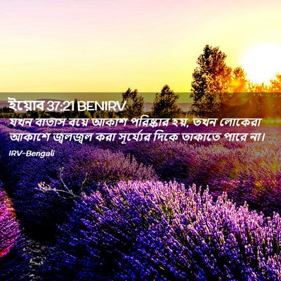 Picture 02 - ইয়োব 37:21 BENIRV - যখন বাতাস বয়ে - Bible Verse Picture