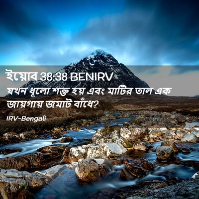 Picture 02 - ইয়োব 38:38 BENIRV - যখন ধূলো শক্ত হয় - Bible Verse Picture