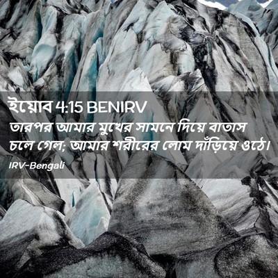 Picture 02 - ইয়োব 4:15 BENIRV - তারপর আমার মুখের - Bible Verse Picture