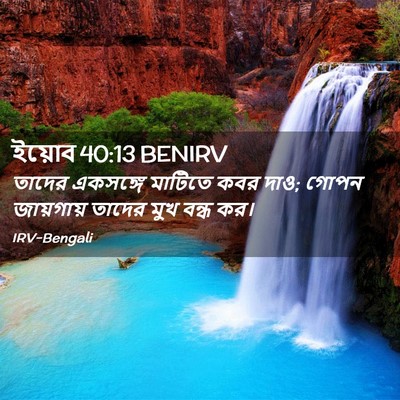 Picture 02 - ইয়োব 40:13 BENIRV - তাদের একসঙ্গে - Bible Verse Picture
