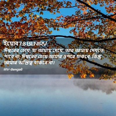 Picture 02 - ইয়োব 7:8 BENIRV - ঈশ্বরের চোখ, যা - Bible Verse Picture