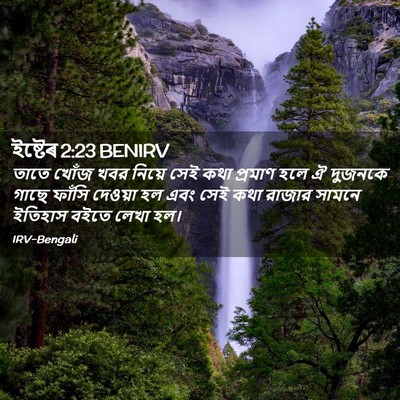Picture 02 - ইষ্টেৰ 2:23 BENIRV - তাতে খোঁজ খবর - Bible Verse Picture
